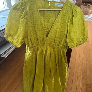 Madewell Women's Yellow Midi Dress
